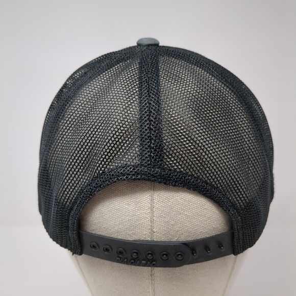 Daily 78 Snapback Trucker Hat Gray OS Adjustable Mesh Back Pacific Headwear - Picture 5 of 9